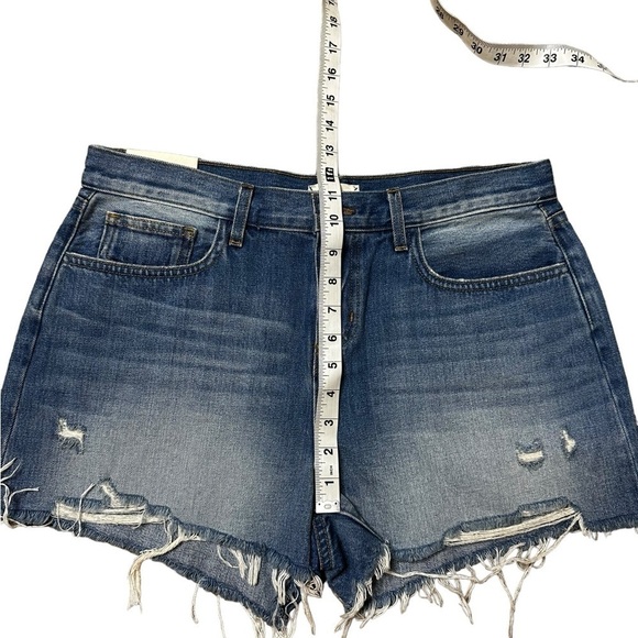 L’AGENCE Audrey Mid Rise Cut Off Jean Shorts - Picture 6 of 8